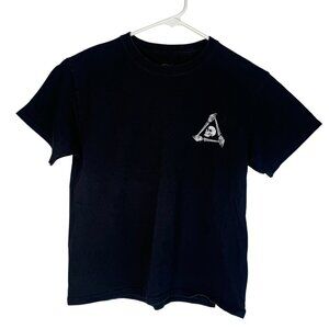 Kids Neon Riot Black Skull T-Shirt Skeleton Hands Arm Punk Skater Board Zumiez M